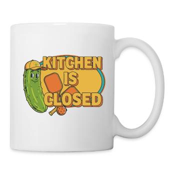 Pickleball Drôle Joueur Cuisine fermée Paddles - Mug blanc - blanc - Droite