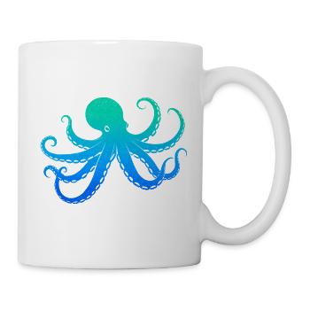 Octopus Boys Children Men's Octopus - Mug - white - Right