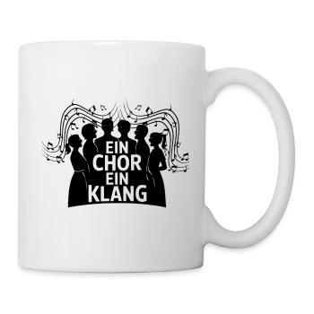 Ein Chor ein Klang Chorsänger Gesang Singen - Tasse - Weiß - Rechts