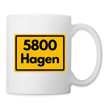 ANCIEN CODE POSTAL RETRO 5800 HAGEN - Mug blanc - blanc - Droite