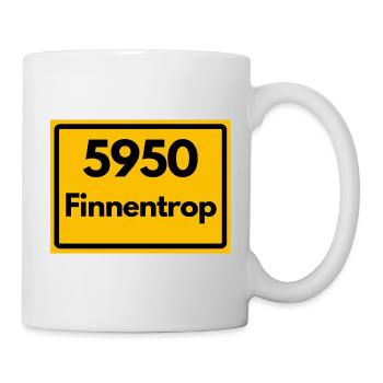 ALTE POSTLEITZAHL PLZ RETRO 5950 FINNENTROP - Tasse - Weiß - Rechts