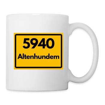 ALTE POSTLEITZAHL PLZ RETRO 5940 ALTENHUNDEM - Tasse - Weiß - Rechts