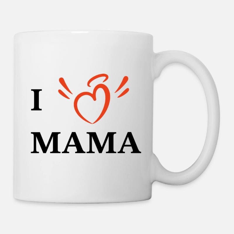 Ich liebe Mama - Tasse - Weiß