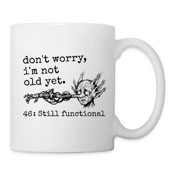 46e Anniversaire - Cadeau 46e anniversaire Humour  - Mug blanc - blanc - Droite