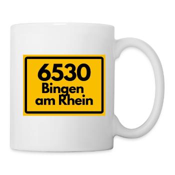 ALTE POSTLEITZAHL PLZ RETRO 6530 BINGEN AM RHEIN - Tasse - Weiß - Rechts