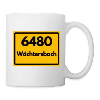 ALTE POSTLEITZAHL PLZ RETRO 6480 WÄCHTERSBACH - Tasse - Weiß - Rechts