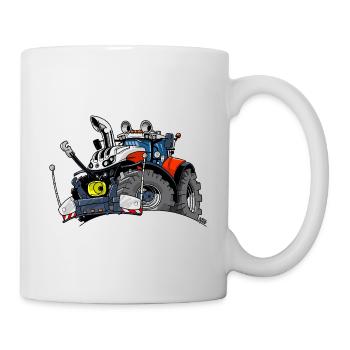 1475_RED-WHITE-TRACTOR-AUSTRIA - Mug - white - Right