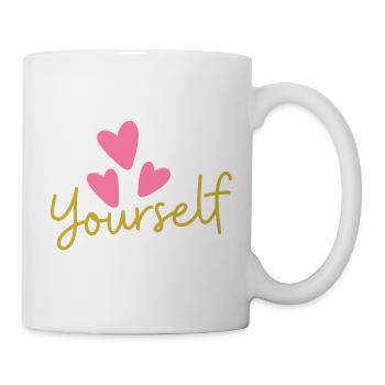 T-shirt Love Yourself | T-shirt Amour de Soi - Mug blanc - blanc - Droite