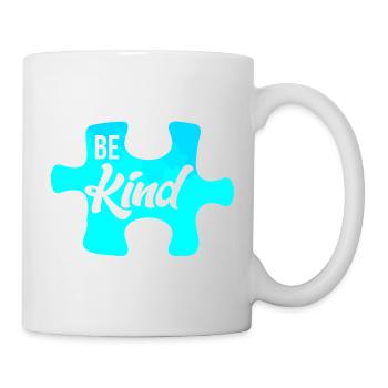 Be Kind Puzzle Motiv - Tasse - Weiß - Rechts