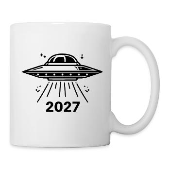 Ufo schwarz - Tasse - Weiß - Rechts
