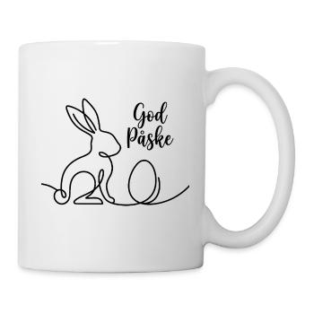 God Påske, Chemise de Pâques en forme de lapin mignon, sac, sweat à capuche - Mug blanc - blanc - Droite