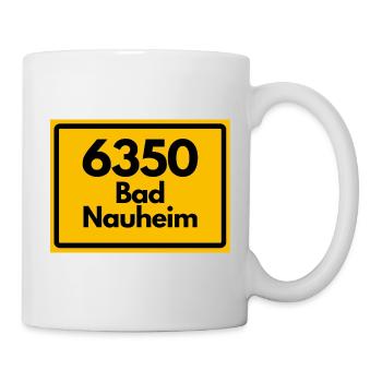 ALTE POSTLEITZAHL PLZ RETRO 6350 BAD NAUHEIM STOLZ - Tasse - Weiß - Rechts