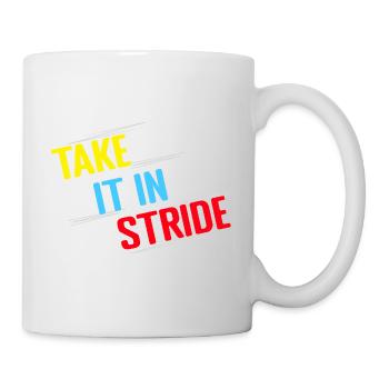 Running Run Take It In Stride Marathon Runner - Mug - white - Right