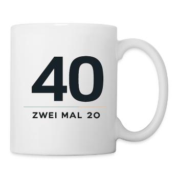 40 Years of Twice 20 Design - Mug - white - Right