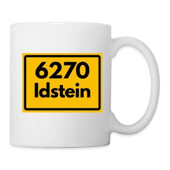ALTE POSTLEITZAHL PLZ RETRO 6270 IDSTEIN HEIMAT - Tasse - Weiß - Rechts
