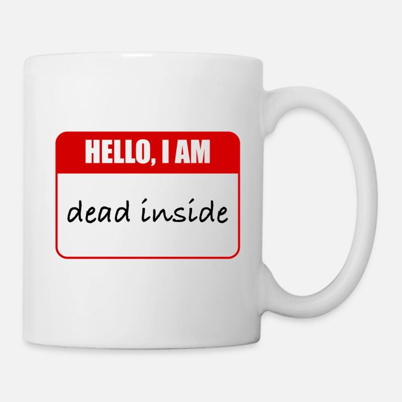Je suis mort à l’intérieur - Mug blanc - blanc