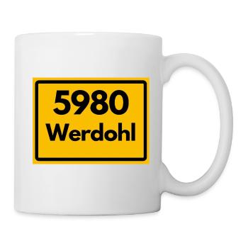 ANCIEN CODE POSTAL RÉTRO 5980 WERDOHL HEIMAT - Mug blanc - blanc - Droite