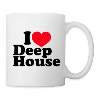 I Love Deep House - Tasse - Weiß - Rechts
