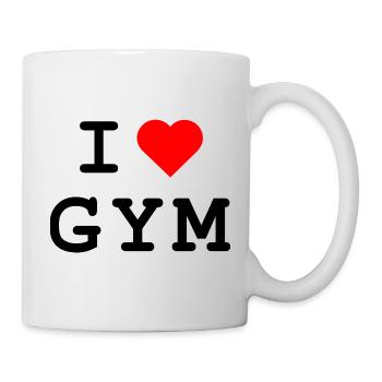 I love Gym - I love the gym - Mug - white - Right