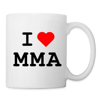 I love MMA  - Ich liebe MMA - Tasse - Weiß - Rechts
