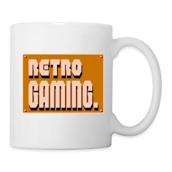 Retro-Gaming-Pixelkunst - Tasse - Weiß - Rechts
