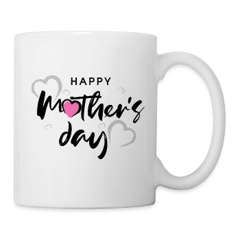 Happy Mothersday-Shirt - Tasse - Weiß - Rechts