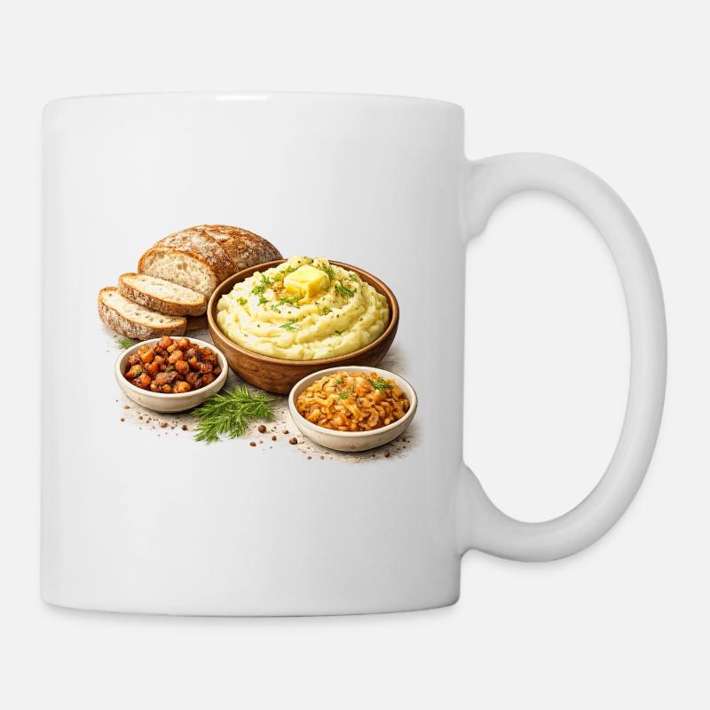Mashed potatoes with shkvarki - Mug - white