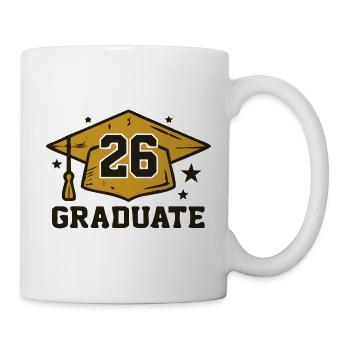 Doktorhut 26 Graduate Logo - Mug - white - Right