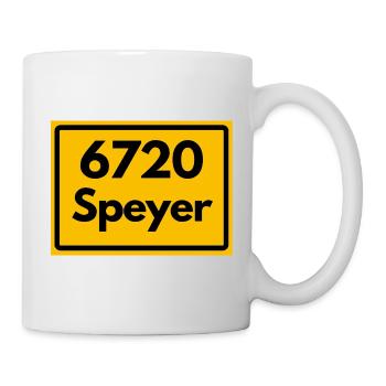 ALTE POSTLEITZAHL PLZ RETRO 6720 SPEYER HEIMAT - Tasse - Weiß - Rechts
