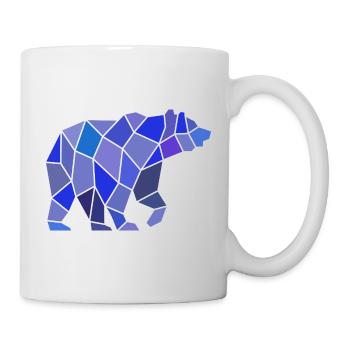 Geometric Bear in Mosaic - Mug - white - Right