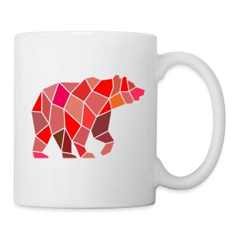 Geometric Bear in Mosaic - Mug - white - Right