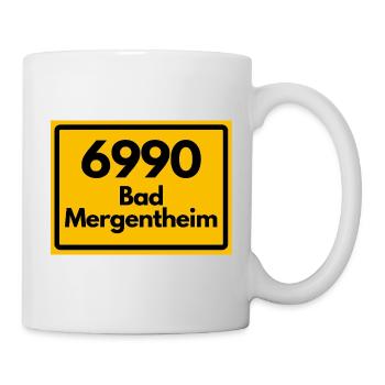 ANCIEN CODE POSTAL RETRO 6990 BAD MERGENTHEIM - Mug blanc - blanc - Droite