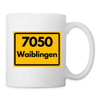 ANCIEN CODE POSTAL RETRO 7050 WAIBLINGEN HEIMAT - Mug blanc - blanc - Droite