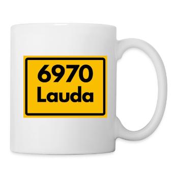 OLD POSTCODE ZIP CODE RETRO 6970 LAUDA HEIMATSTOLZ - Mug - white - Right