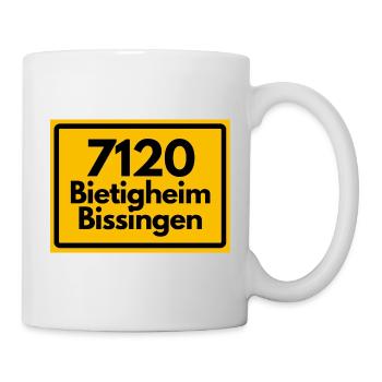 ALTE POSTLEITZAHL PLZ 7120 BIETIGHEIM BISSINGEN - Tasse - Weiß - Rechts