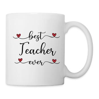 Bester Lehrer - Tasse - Weiß - Rechts