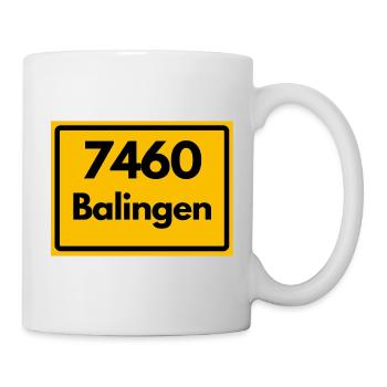 ALTE POSTLEITZAHL RETRO 7460 BALINGEN HEIMATSTOLZ  - Tasse - Weiß - Rechts