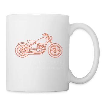 Therapie ist teuer mein Motorrad war günstiger - B - Tasse - Weiß - Rechts