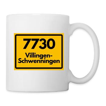 ALTE POSTLEITZAHL PLZ 7730 VILLINGEN SCHWENNINGEN  - Tasse - Weiß - Rechts