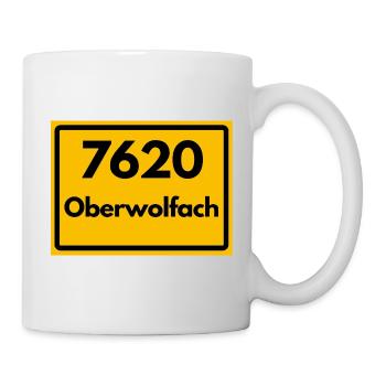 ALTE POSTLEITZAHL PLZ RETRO 7620 OBERWOLFACH  - Tasse - Weiß - Rechts