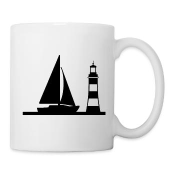 Voile - Mug blanc - blanc - Droite