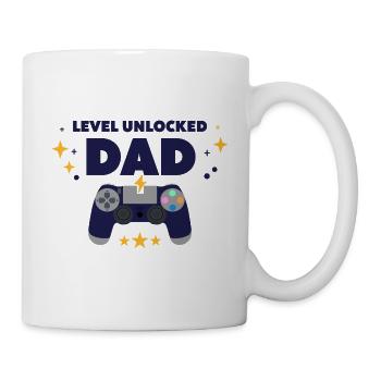 Level freigeschaltet: Papa - Tasse - Weiß - Rechts