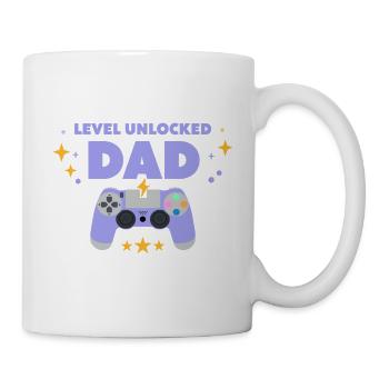 Level freigeschaltet: Papa - Tasse - Weiß - Rechts