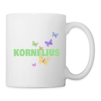 Cornelius with butterflies - Mug - white - Right