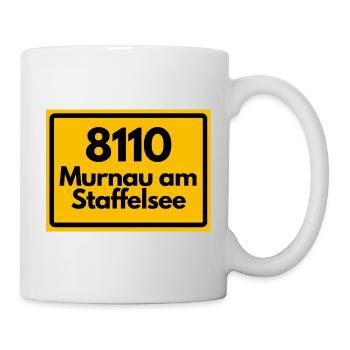 ALTE POSTLEITZAHL PLZ RETRO 8110 MURNAU STAFFELSEE - Tasse - Weiß - Rechts