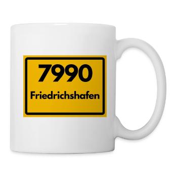 ALTE POSTLEITZAHL PLZ RETRO 7990 FRIEDRICHSHAFEN - Tasse - Weiß - Rechts