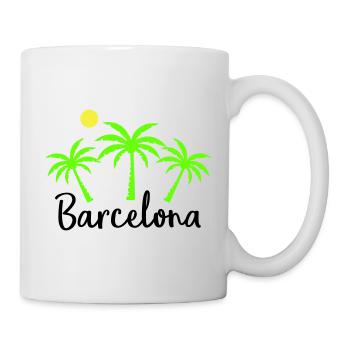 Barcelona - Tasse - Weiß - Rechts