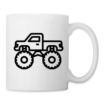 Monstertruck - Tasse - Weiß - Rechts