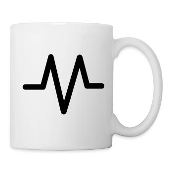 battement de coeur - Mug blanc - blanc - Droite
