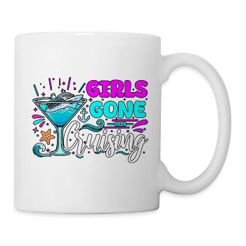 Voyage de vacances en famille Girls Partis en Croisière 2026 - Mug blanc - blanc - Droite